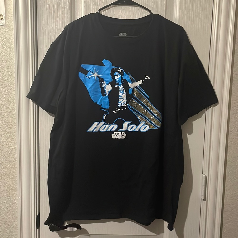 XXL Star Wars Han Solo Black T-Shirt